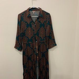 Esqualo stylish long green dress